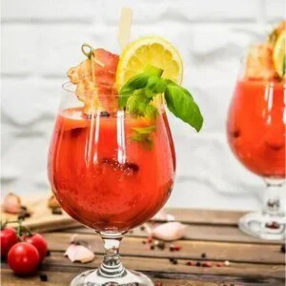 Hotel Collection Stemmed Beer Glasses, Set of 4, (come in new with box) - Picture 2 of 3